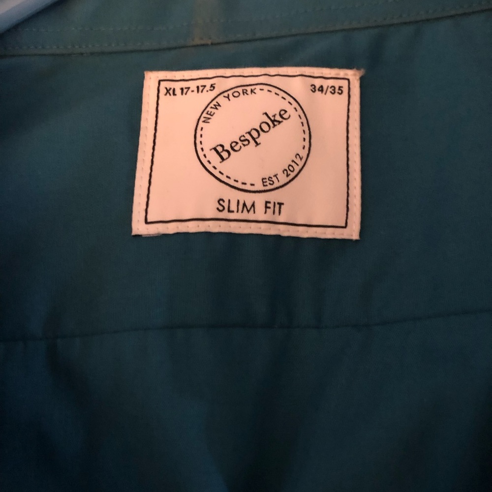 Almost new dress shirt with tie. Only worn once for a funeral service